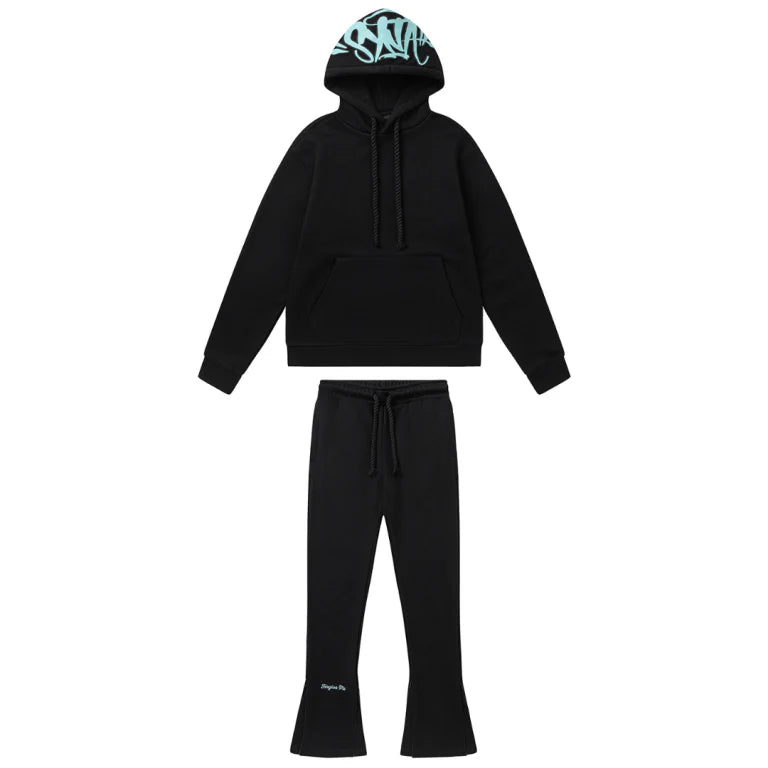 Syna Logo Black Blue Tracksuit