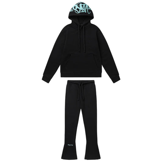 Syna Logo Black Blue Tracksuit