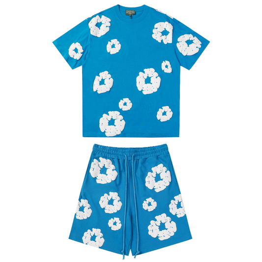 Denim Trash Blue Short Set