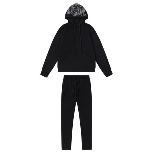 Syna World Logo Monochrome Black Tracksuit