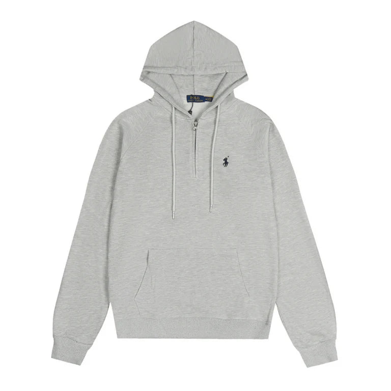 Grey Polo Hoodie