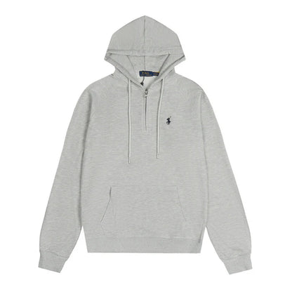 Grey Polo Hoodie