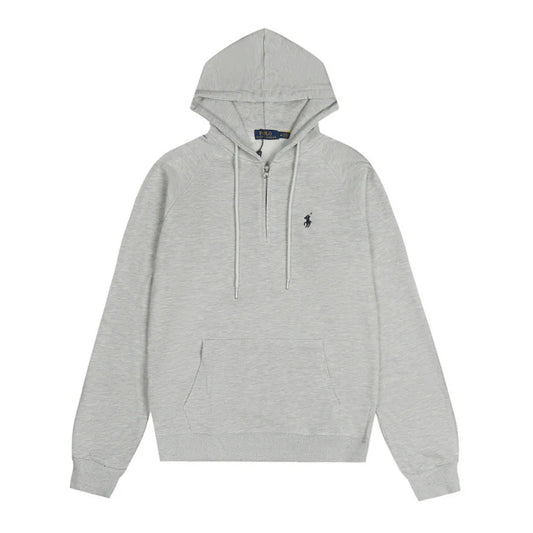 Grey Polo Hoodie