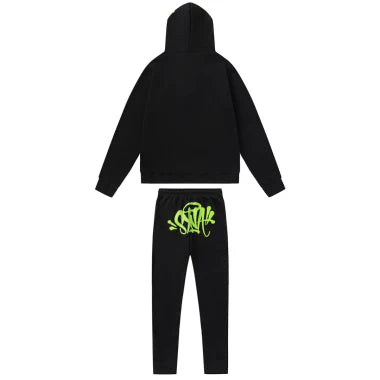 Syna World Logo Black and Green Tracksuit