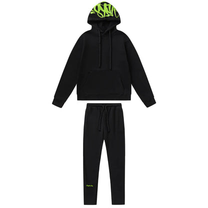 Syna World Logo Black and Green Tracksuit