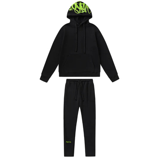 Syna World Logo Black and Green Tracksuit