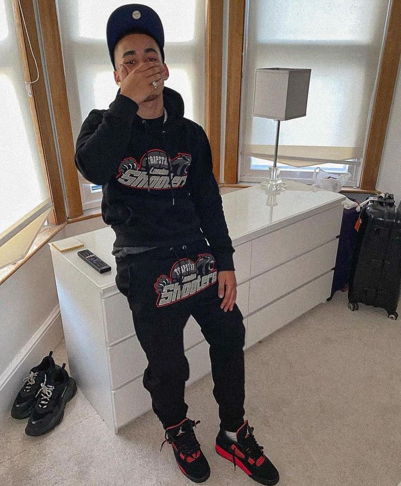 London Shooters Black and Red Tracksuit
