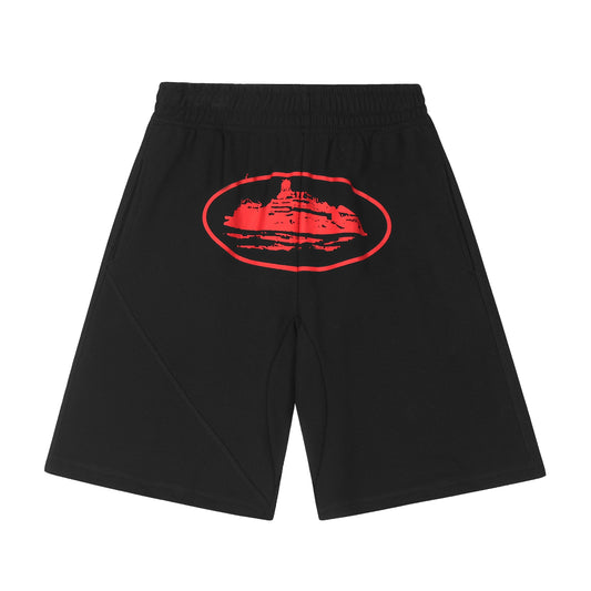 Alcatraz Black and Red Shorts