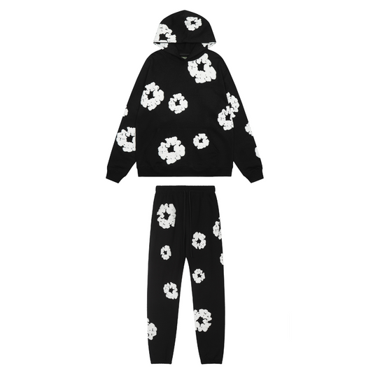 Denim Tracksuit Black